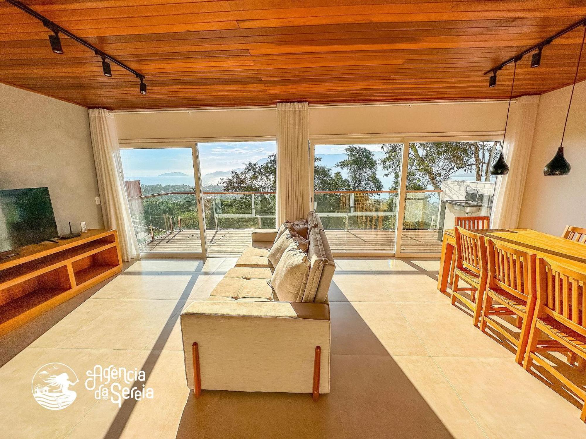 Linda Casa Com Vista Incrivel Em Condominio No Sul Da Ilha Ilhabela Exterior foto