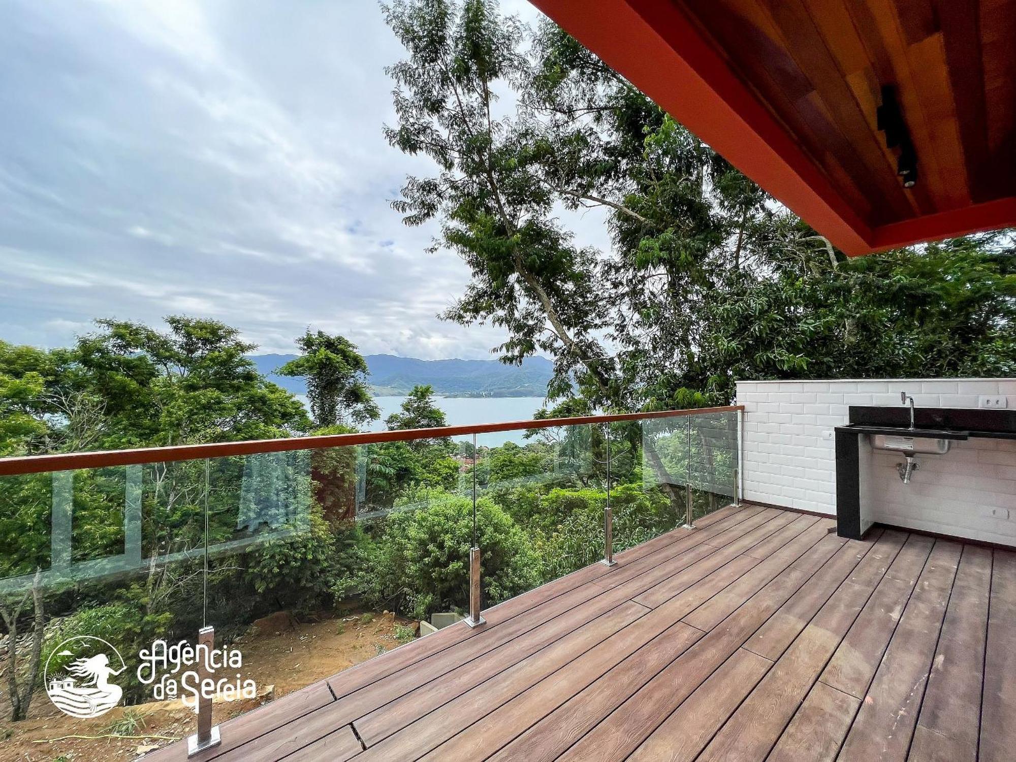 Linda Casa Com Vista Incrivel Em Condominio No Sul Da Ilha Ilhabela Exterior foto